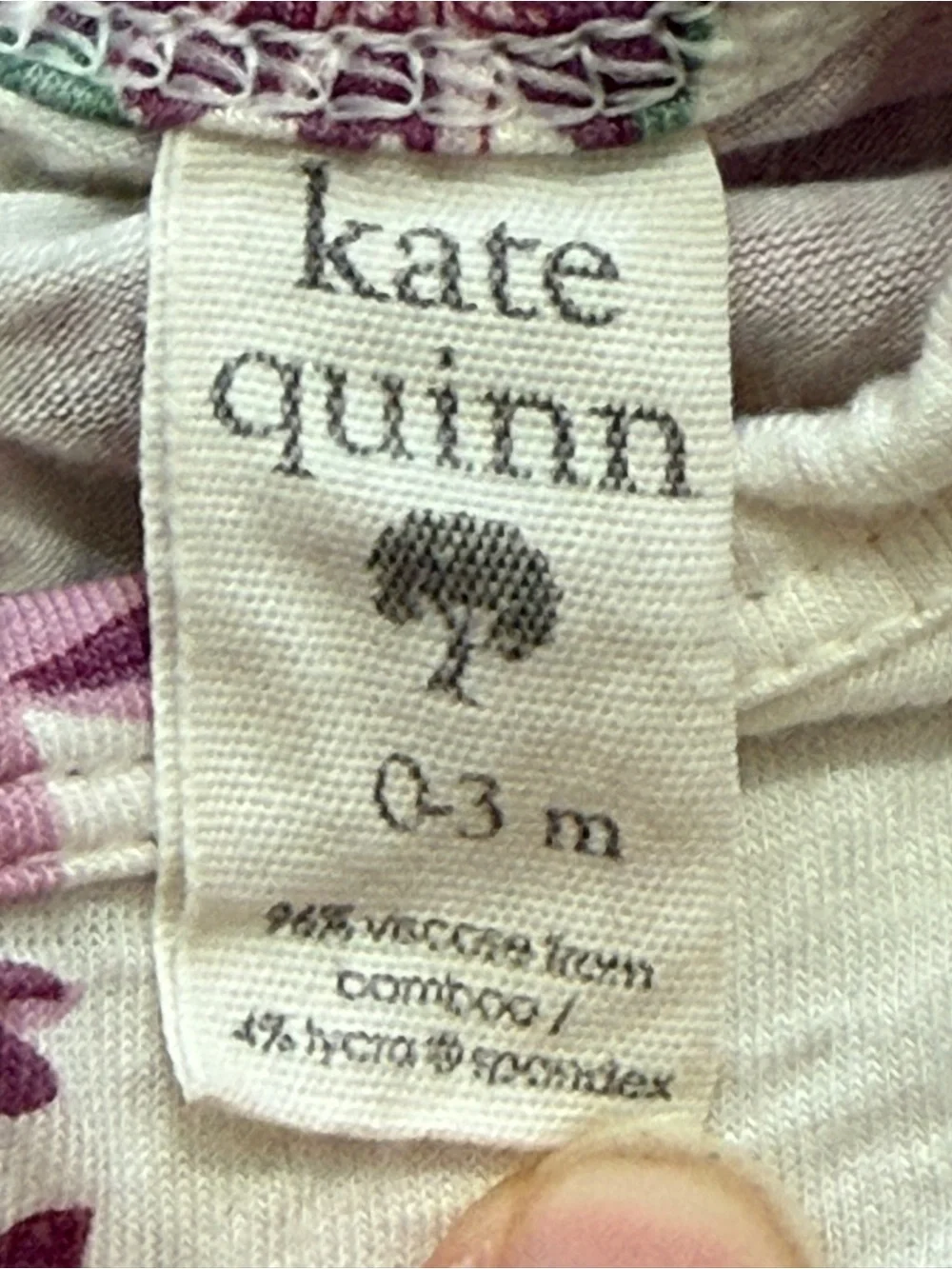 kate quinn Infant One-Piece with Purple Floral Accents